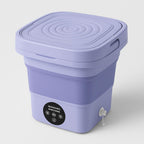 Mini Machine à Laver Pliable 11L avec Essorage et Panier de Drainage
